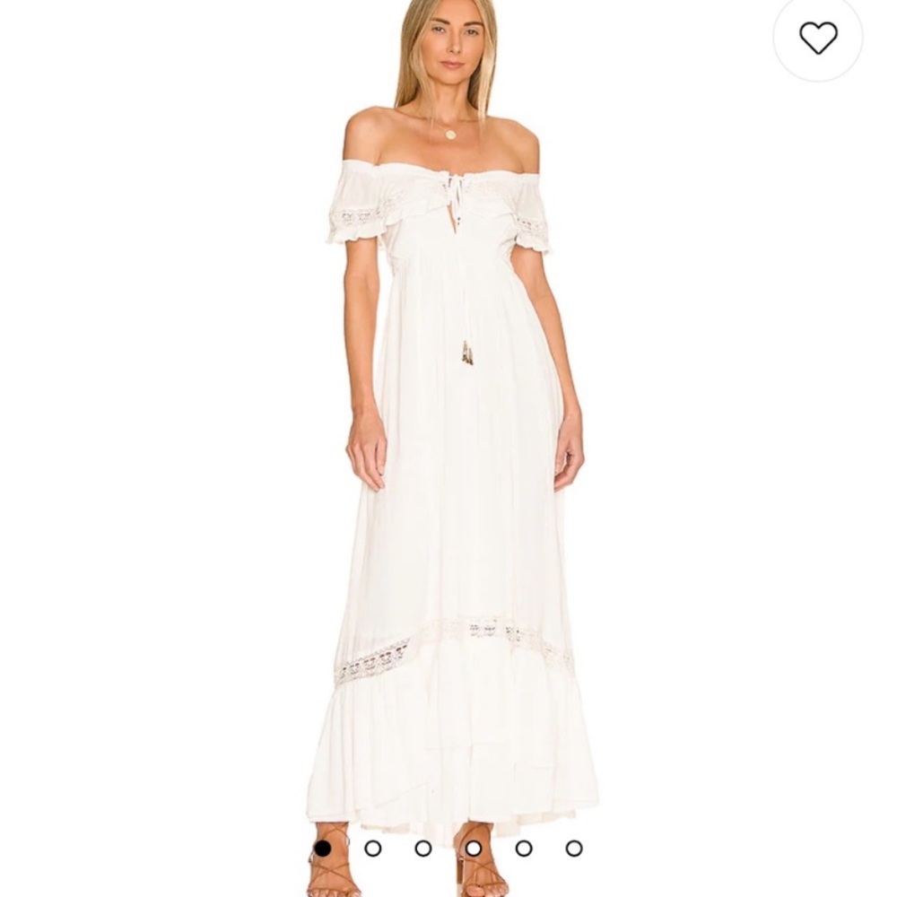 Free People White Maxi Dress Small Boho
